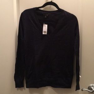 NWT - Banana Republic navy  merino wool sweater